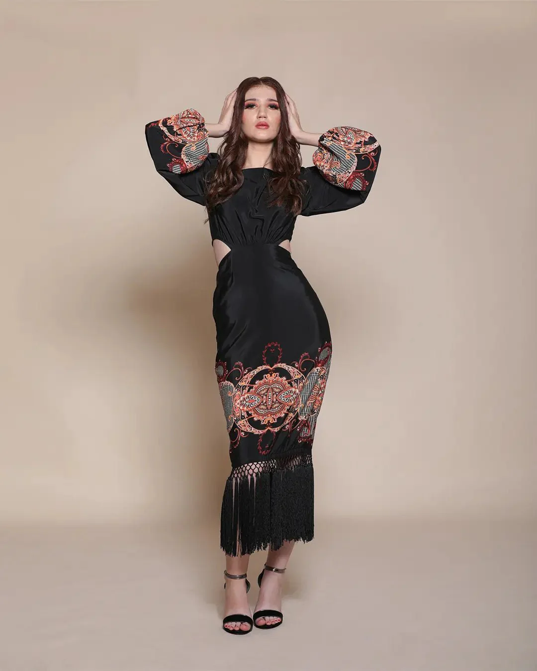 BAROQUE CUT OUT DRESS - Image 14