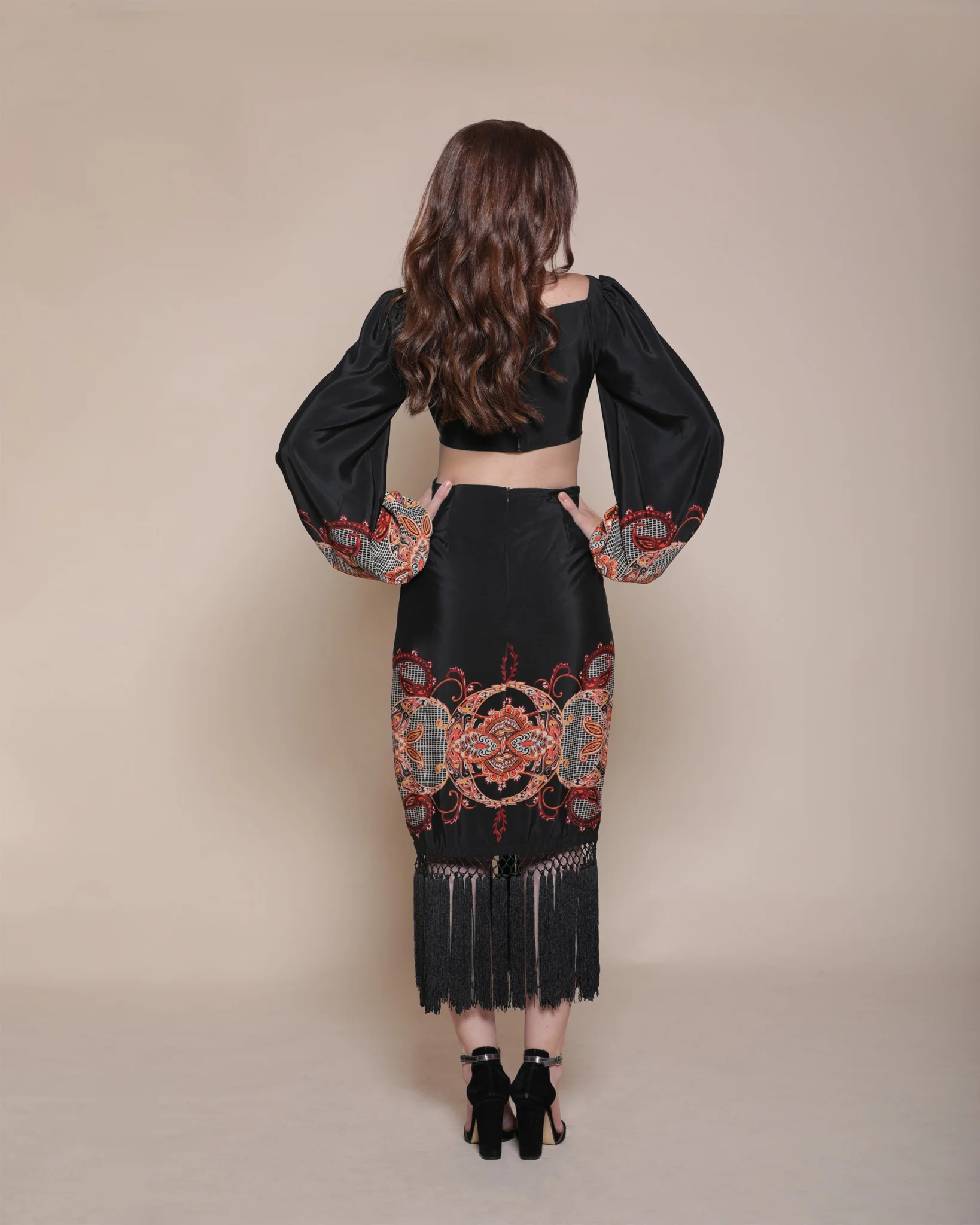 BAROQUE CUT OUT DRESS - Image 4