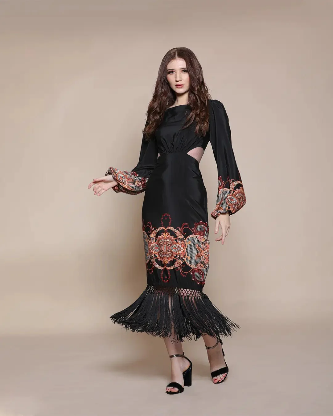 BAROQUE CUT OUT DRESS - Image 5
