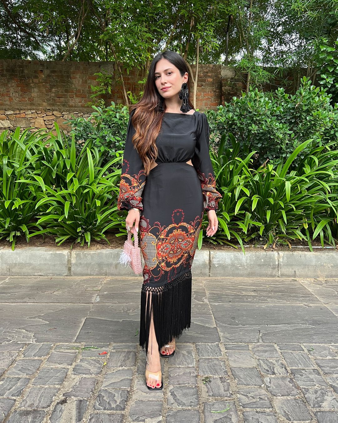 BAROQUE CUT OUT DRESS - Image 9