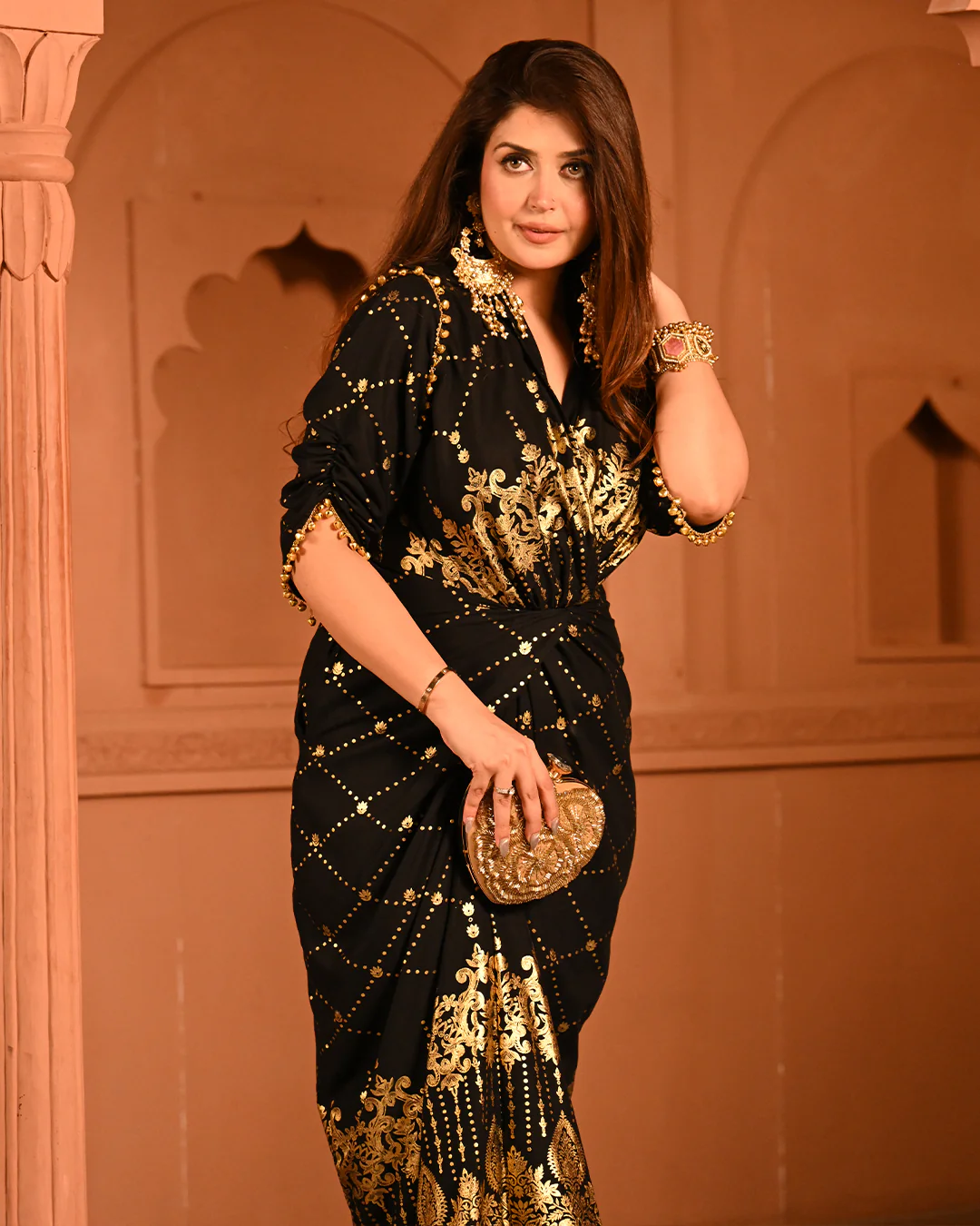 Black Ghunghroo shirtdress - Image 11