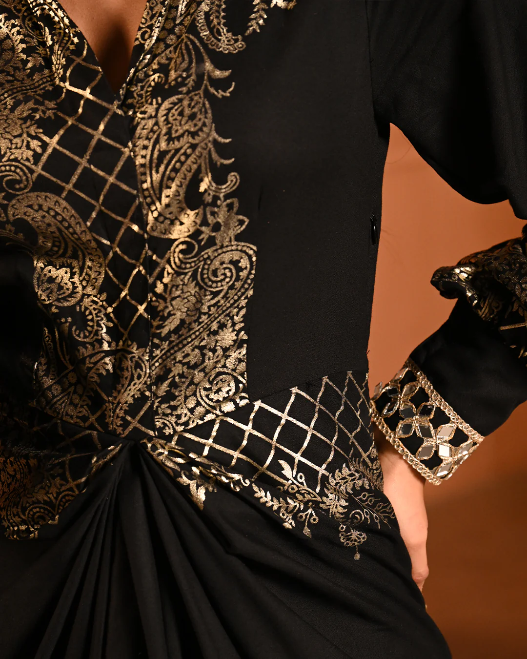 Black Noor Shirtdress - Image 11