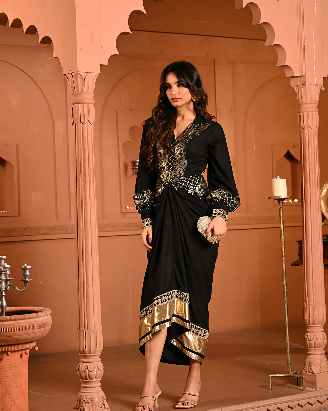 Black Noor Shirtdress - Image 13