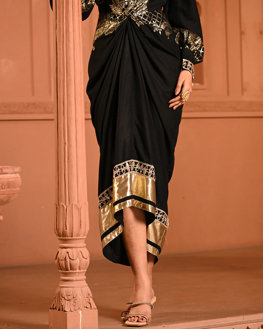 Black Noor Shirtdress - Image 6