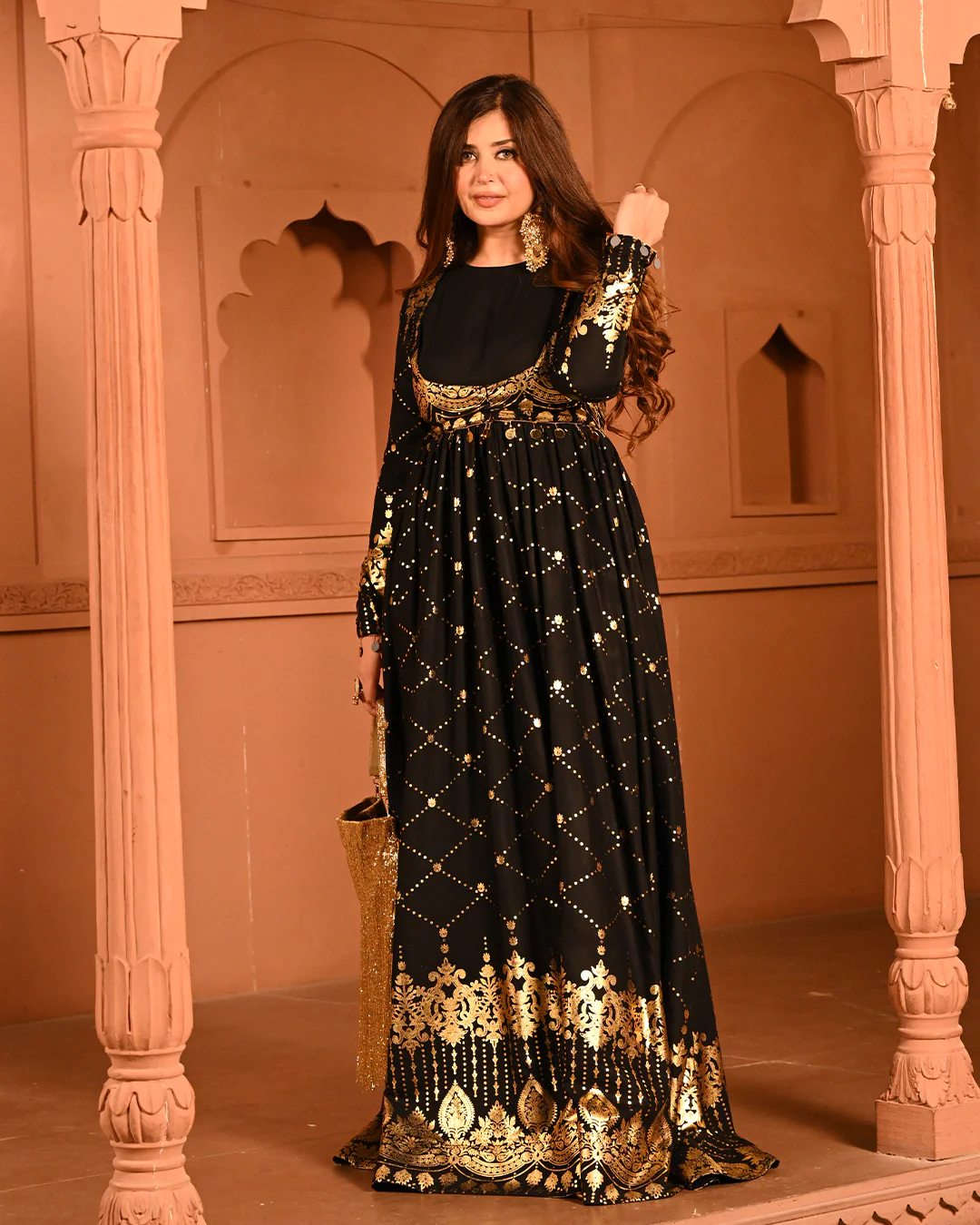 Black sitara Anarkali - Image 5