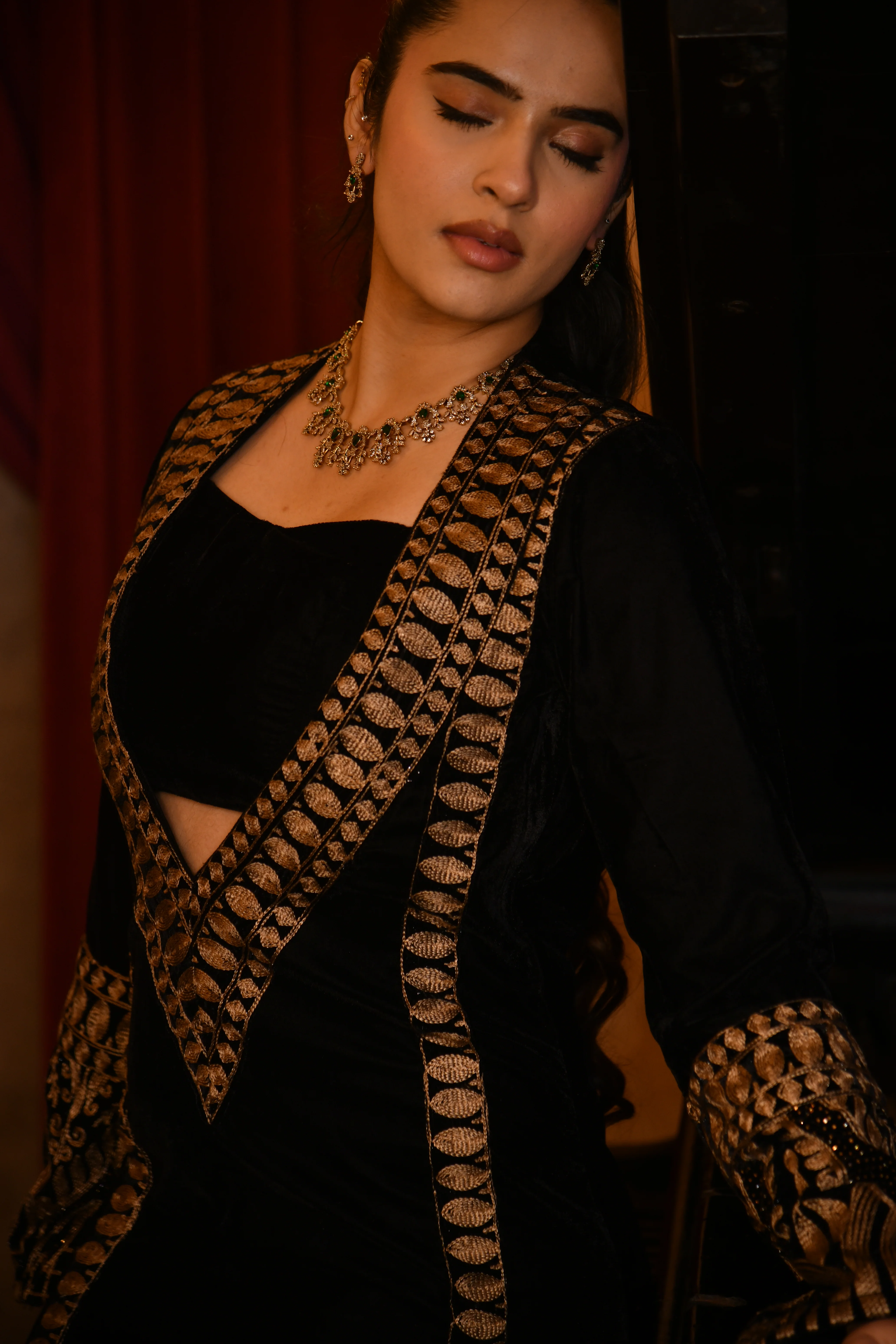Black Velvet Kaftan - Image 4