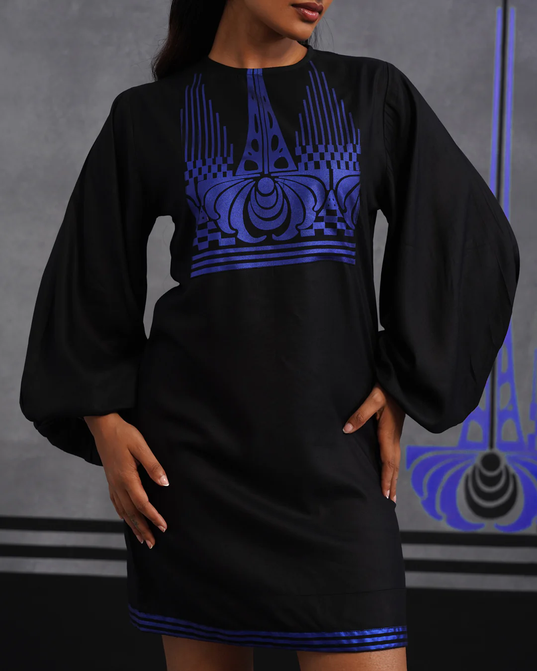 Blue Amaira Dress - Image 6