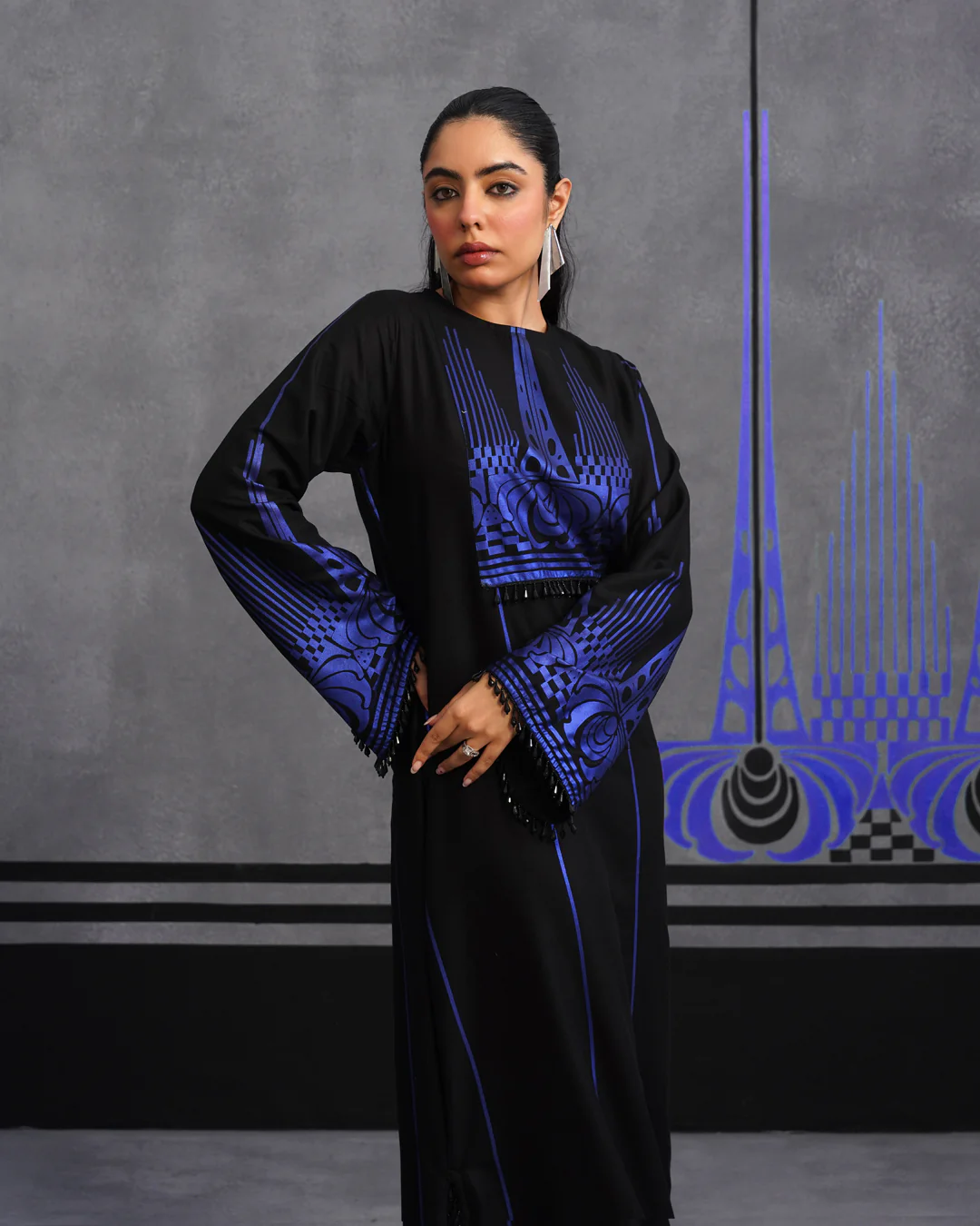 Blue Oshin kaftan - Image 10
