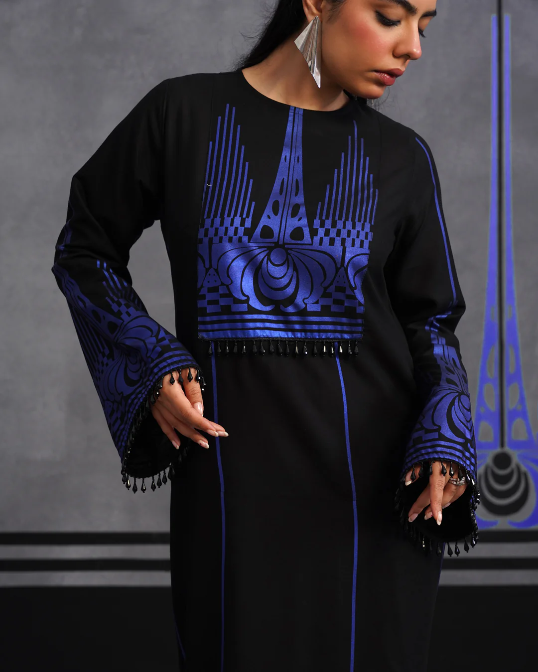 Blue Oshin kaftan - Image 4