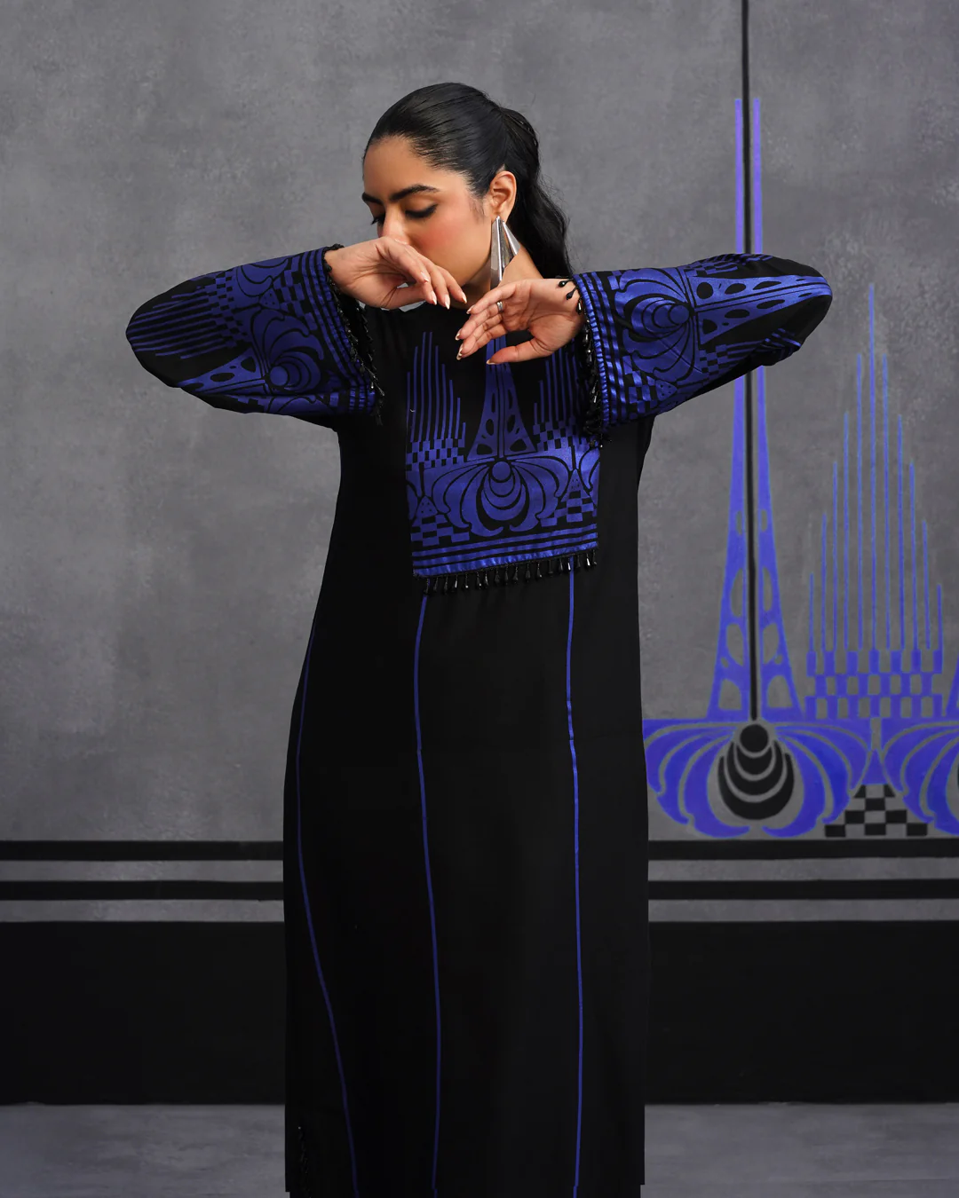 Blue Oshin kaftan - Image 9