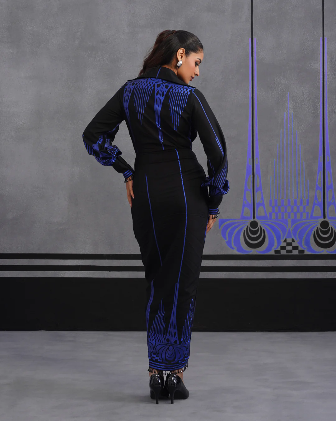 Blue Shyeni Shirtdress - Image 6