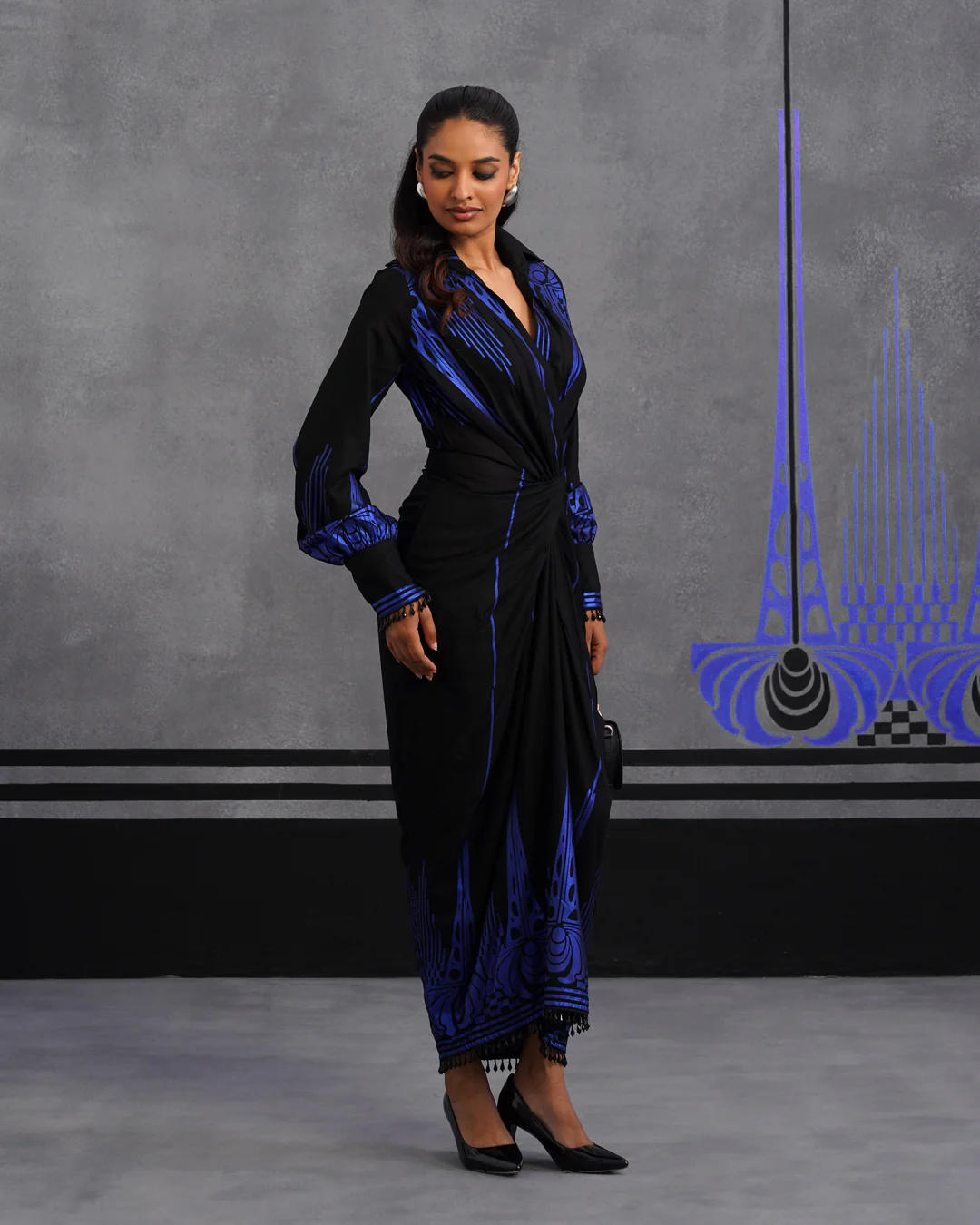 Blue Shyeni Shirtdress - Image 8