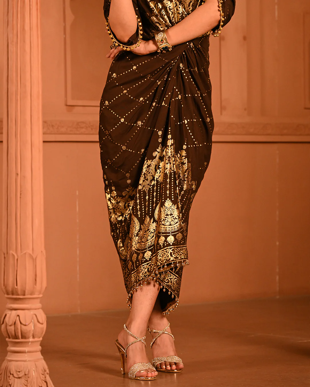 Brown Ghunghroo shirtdress - Image 6