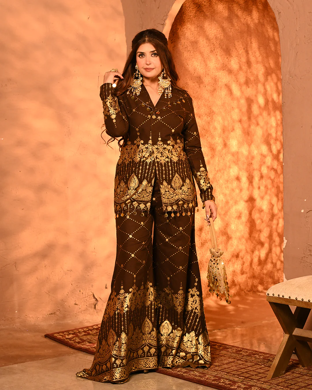 Brown Salma Blazer set - Image 10