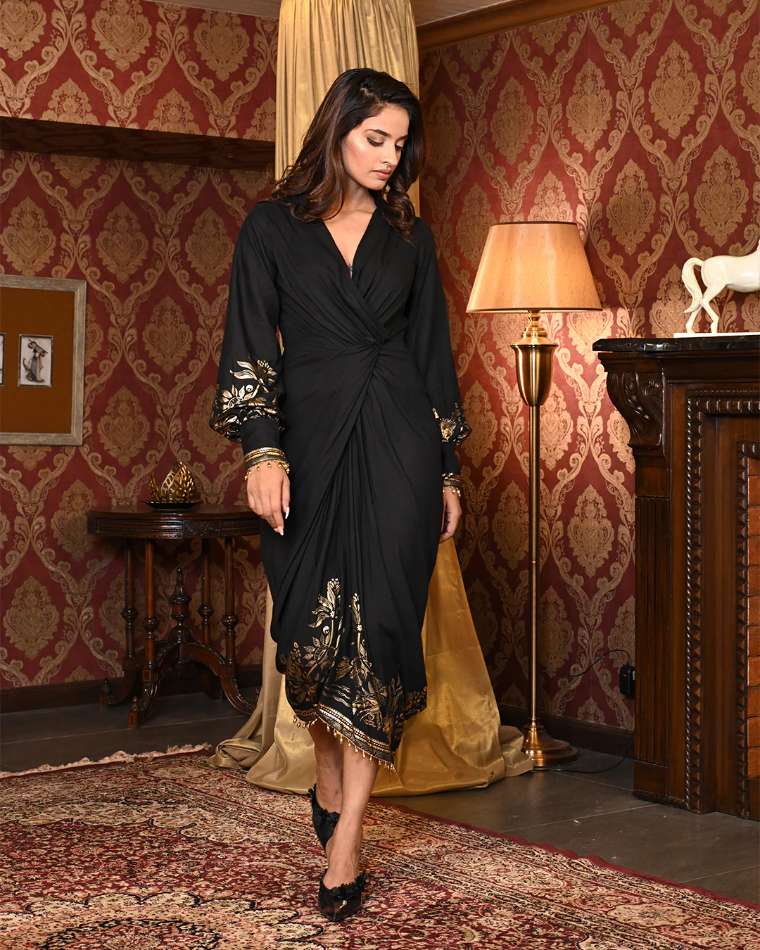 Foil Luxe shirt dress - Image 8