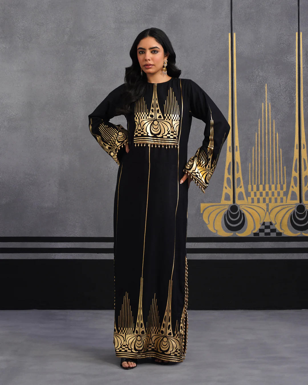 Gold Oshin kaftan - Image 2