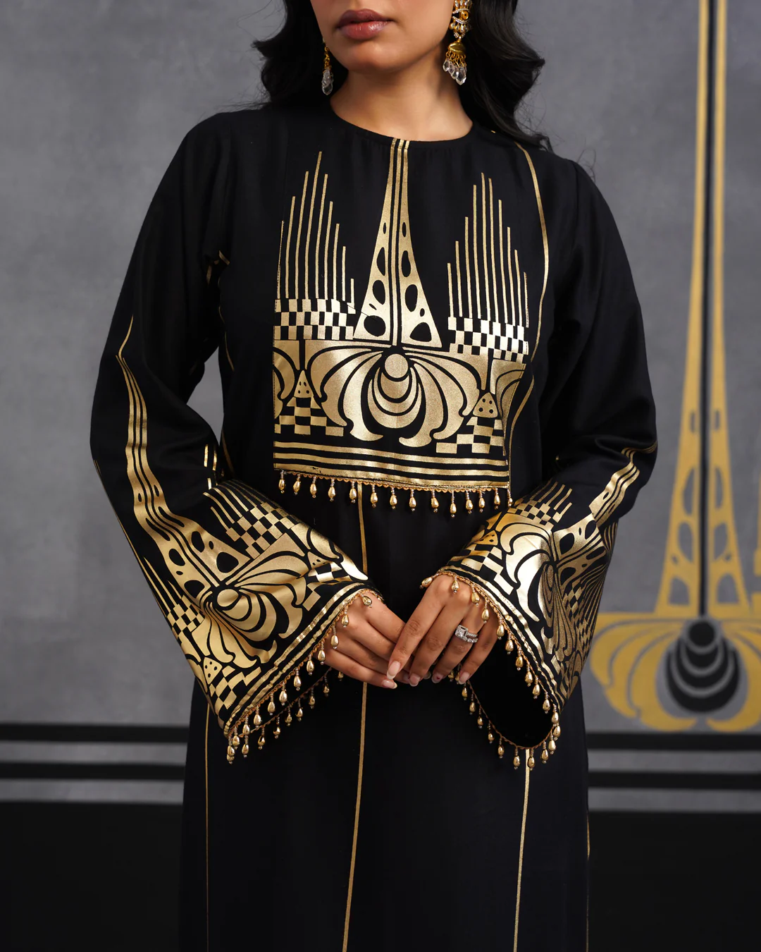 Gold Oshin kaftan - Image 3