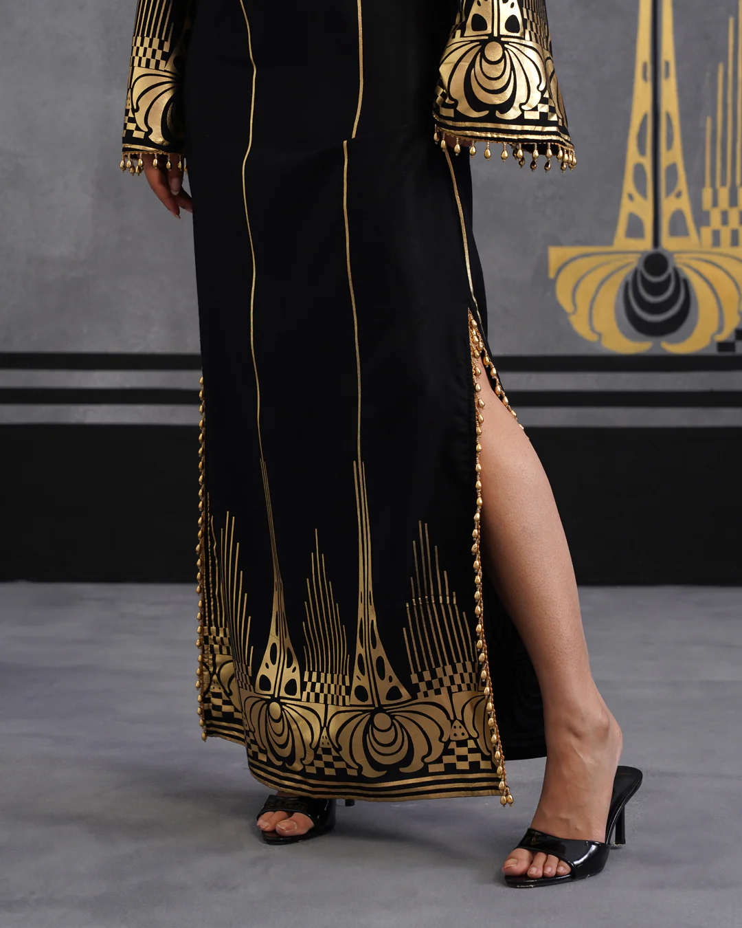 Gold Oshin kaftan - Image 4