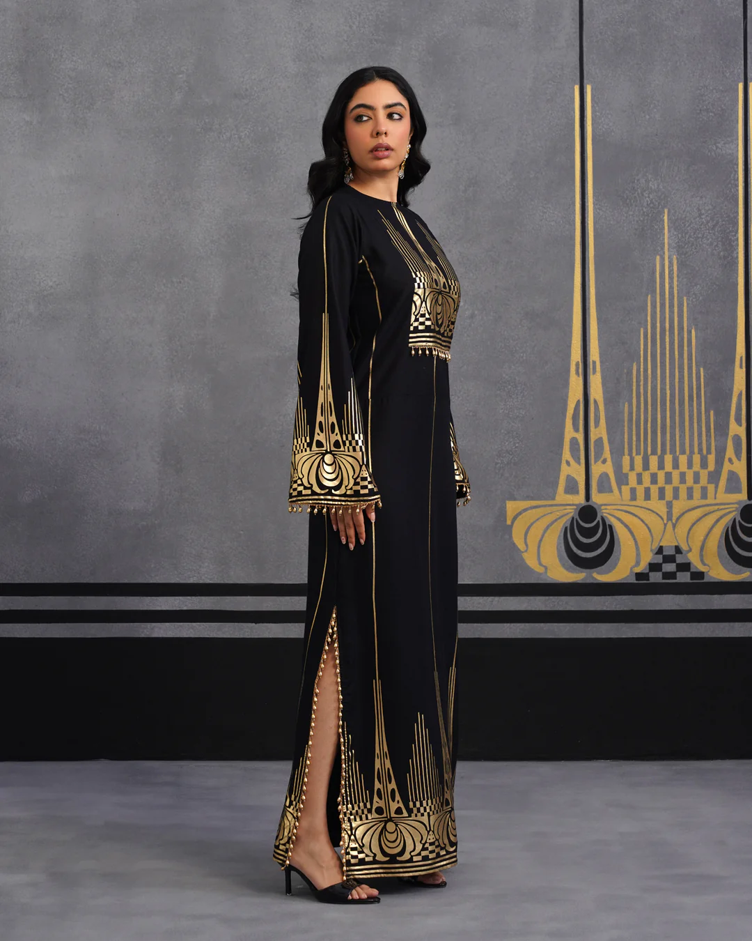 Gold Oshin kaftan - Image 6