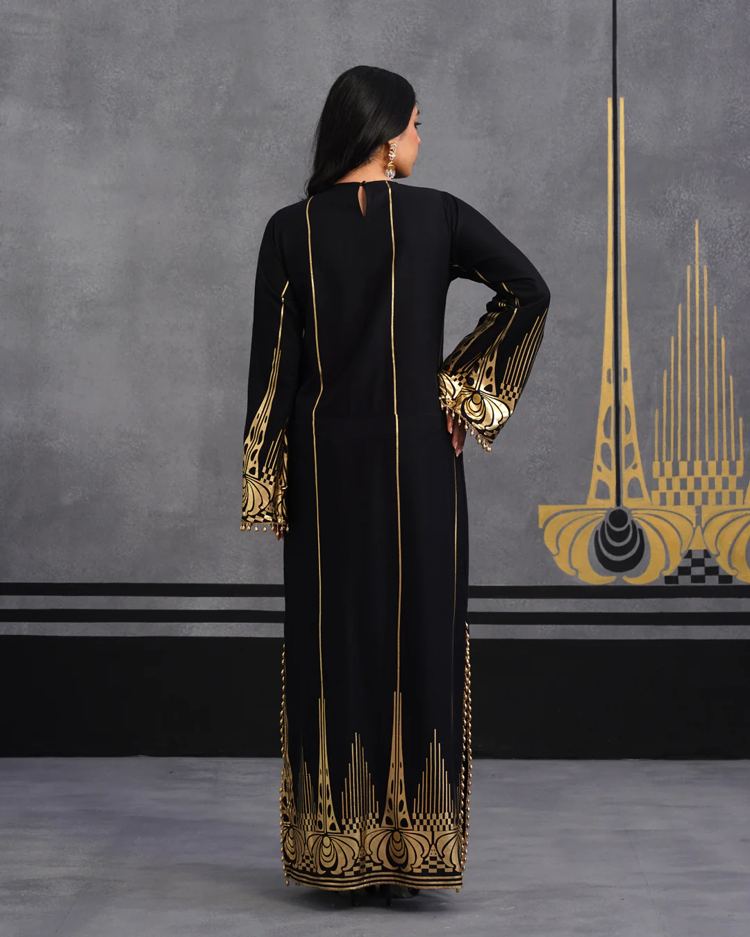 Gold Oshin kaftan - Image 7