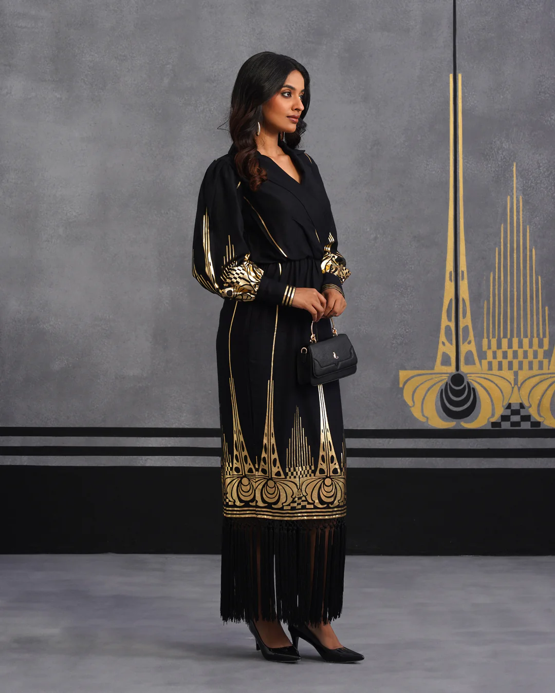 Gold tavishi dress
