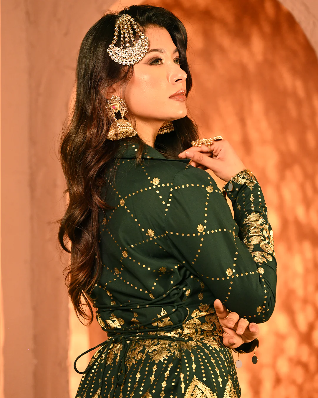 Green Salma Blazer set - Image 10