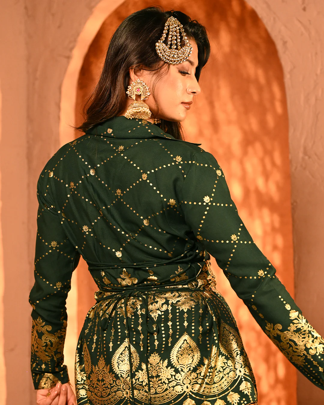 Green Salma Blazer set - Image 3