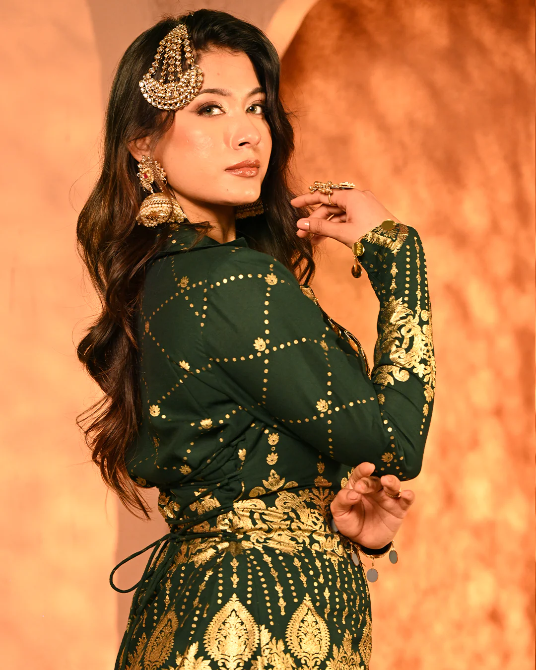 Green Salma Blazer set - Image 5