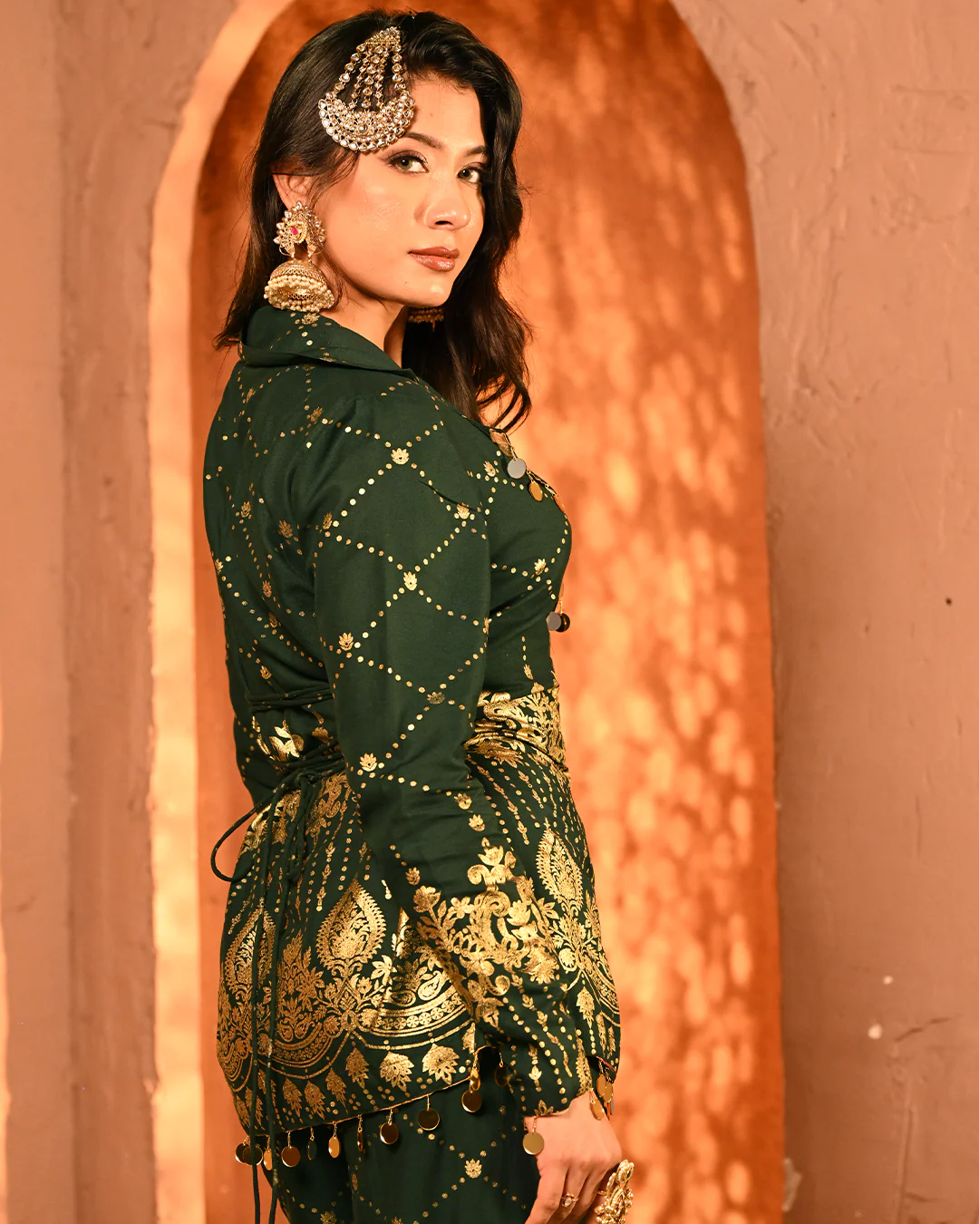 Green Salma Blazer set - Image 7