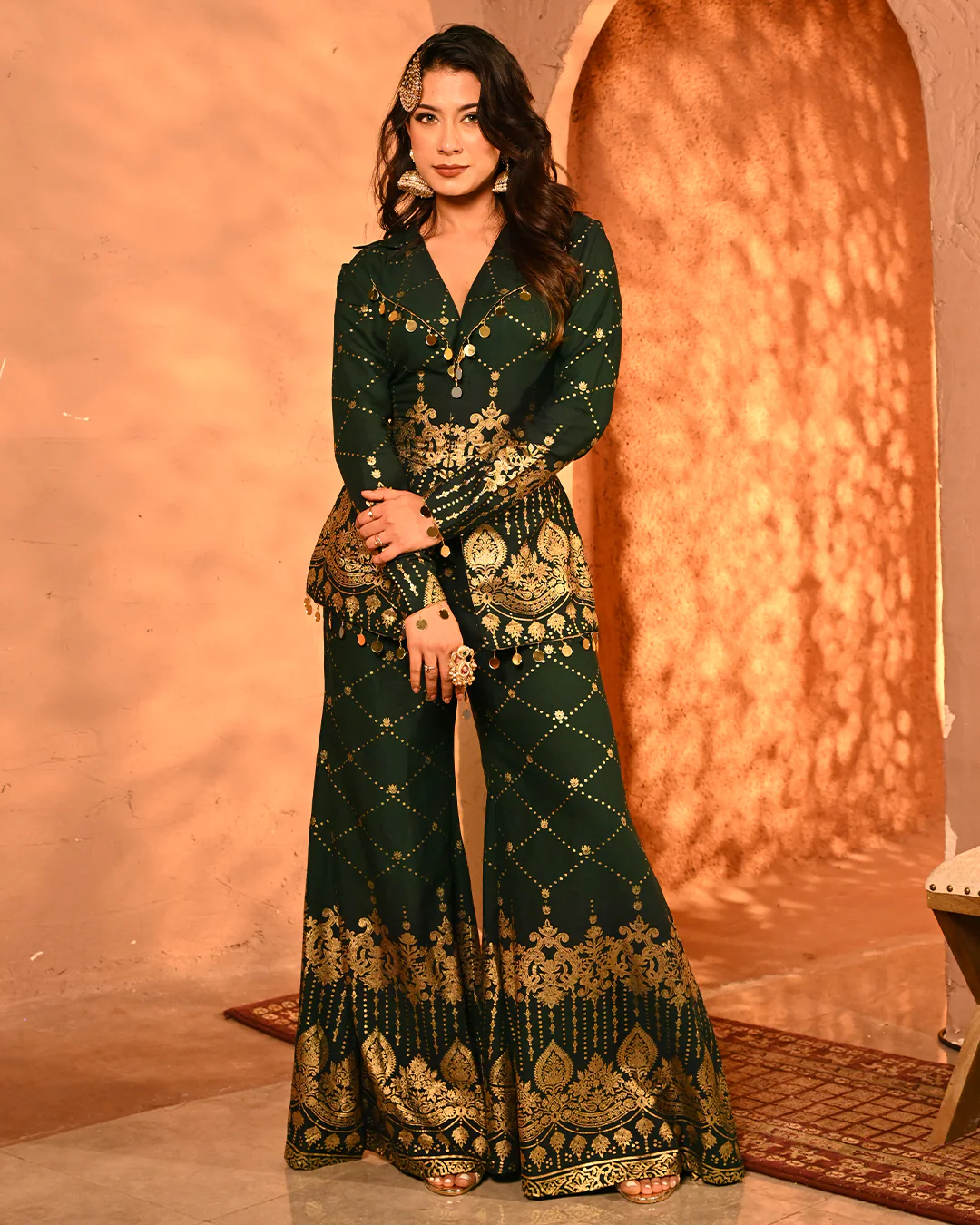 Green Salma Blazer set - Image 8