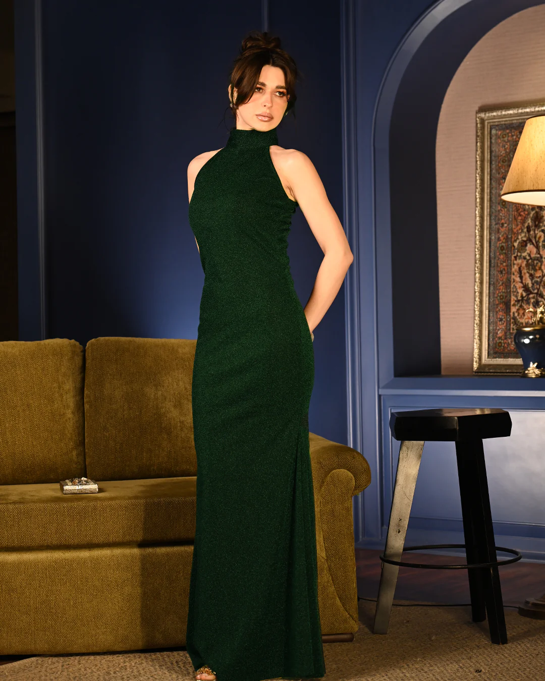 Green Shimmer Charollete Gown - Image 7