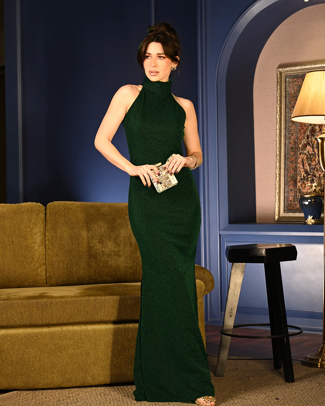 Green Shimmer Charollete Gown - Image 8