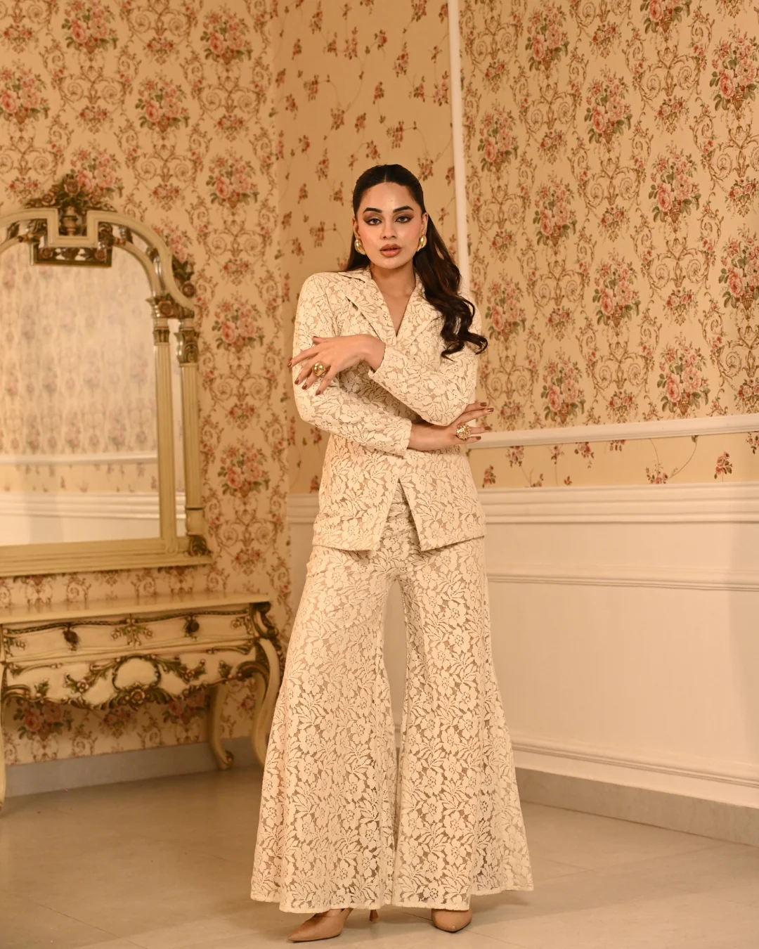 Ivory blazer set - Image 11