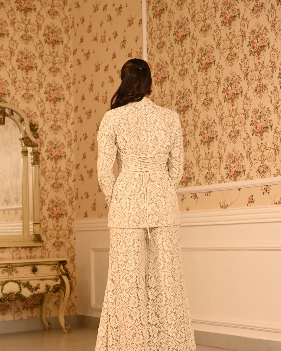 Ivory blazer set - Image 4