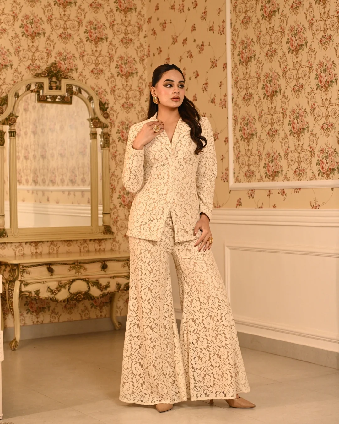 Ivory blazer set - Image 5