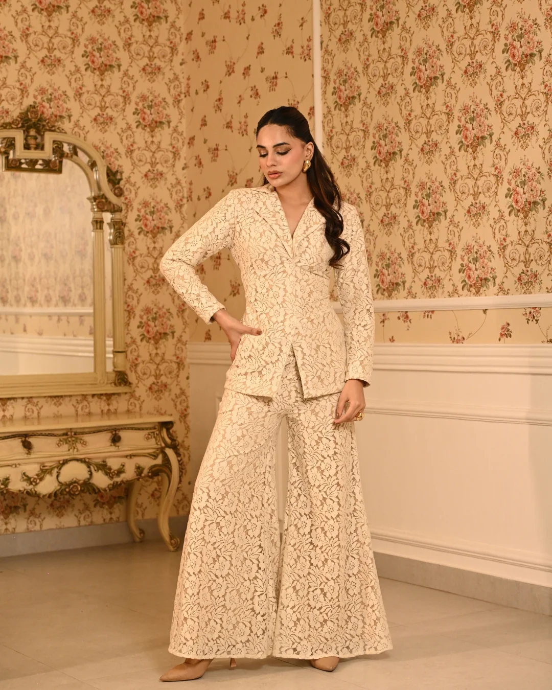Ivory blazer set - Image 6