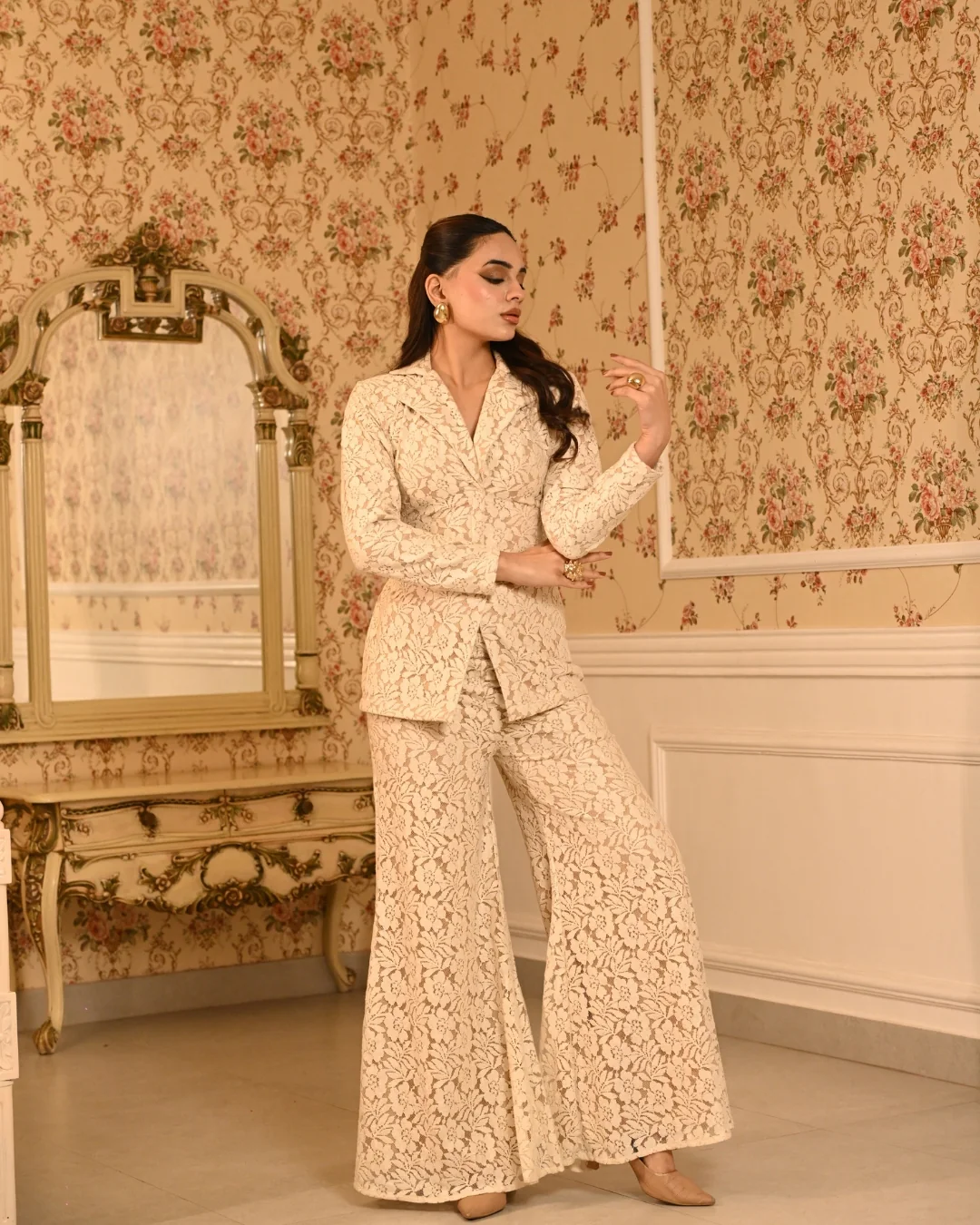 Ivory blazer set - Image 7