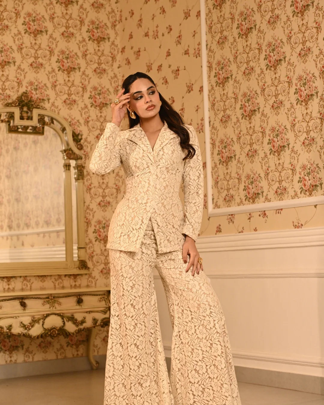 Ivory blazer set - Image 8