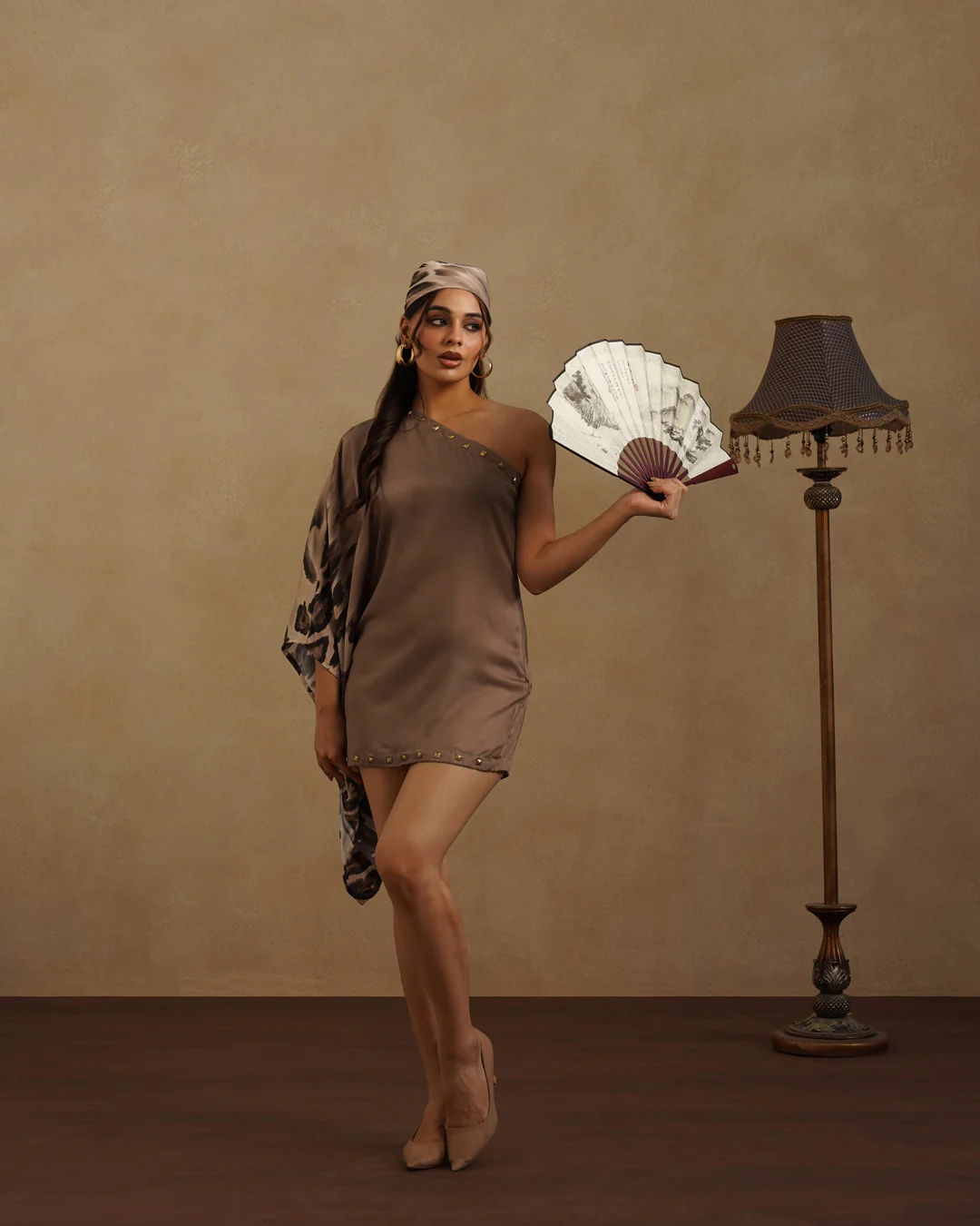 Leopard Assy Mini dress with Free Bandana - Image 3