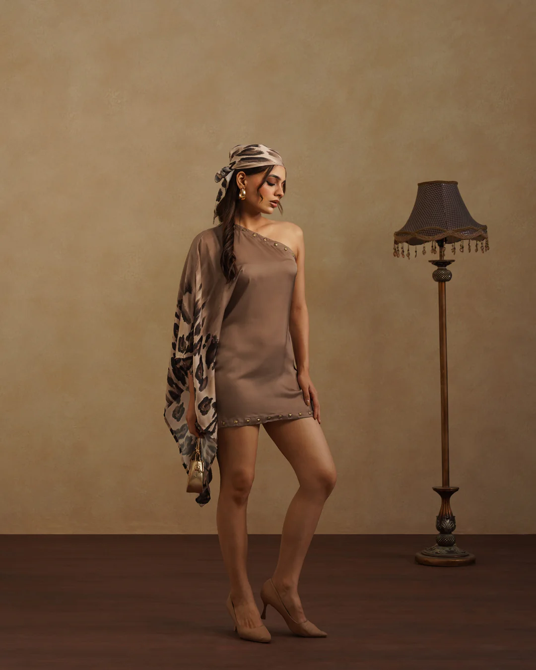 Leopard Assy Mini dress with Free Bandana - Image 7
