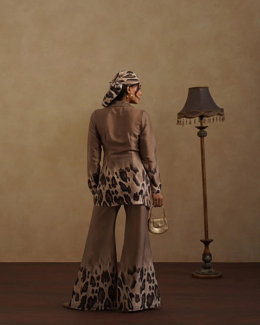 Leopard Blazer set with Free Bandana - Image 3