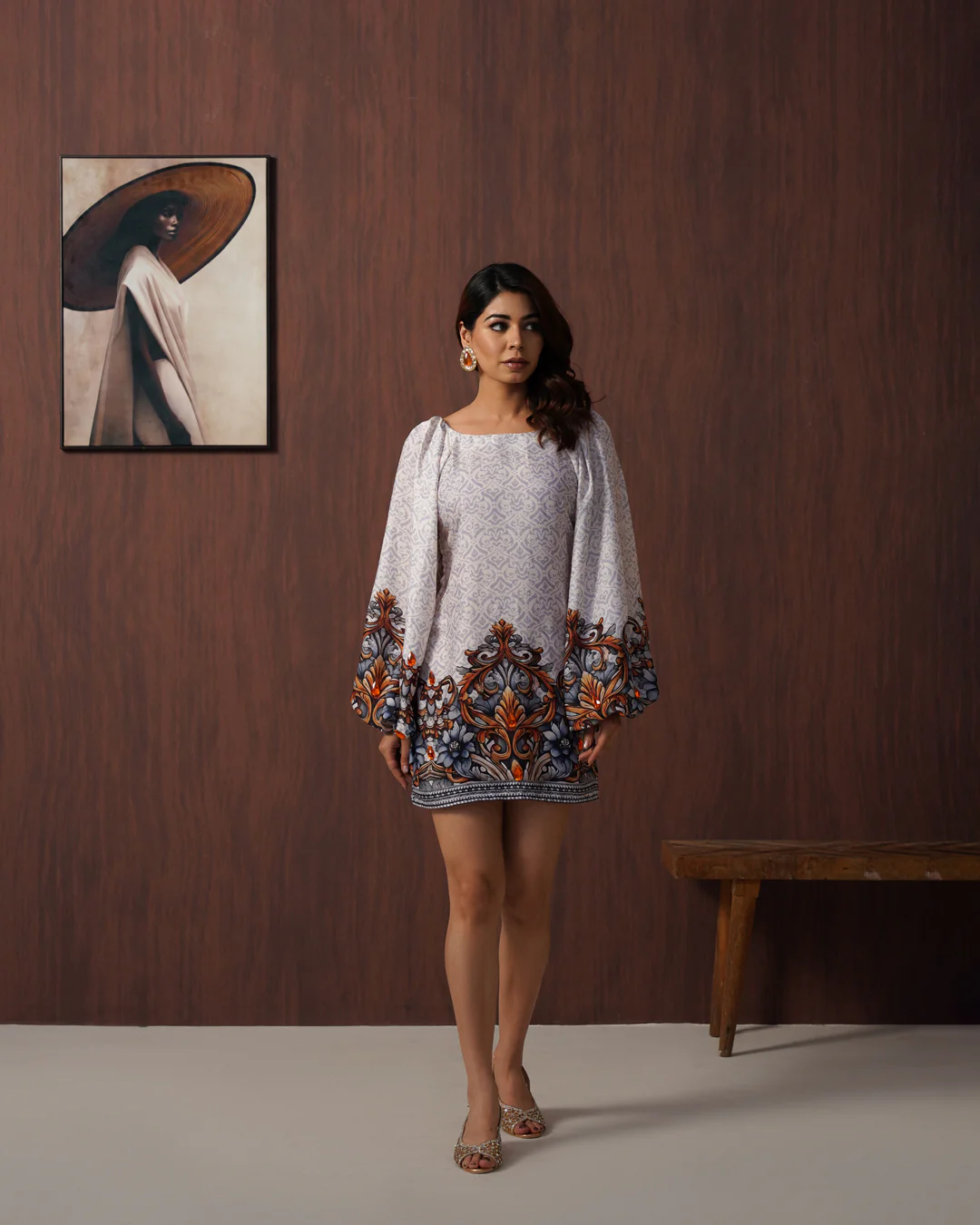 Mosaic mini dress - Image 3