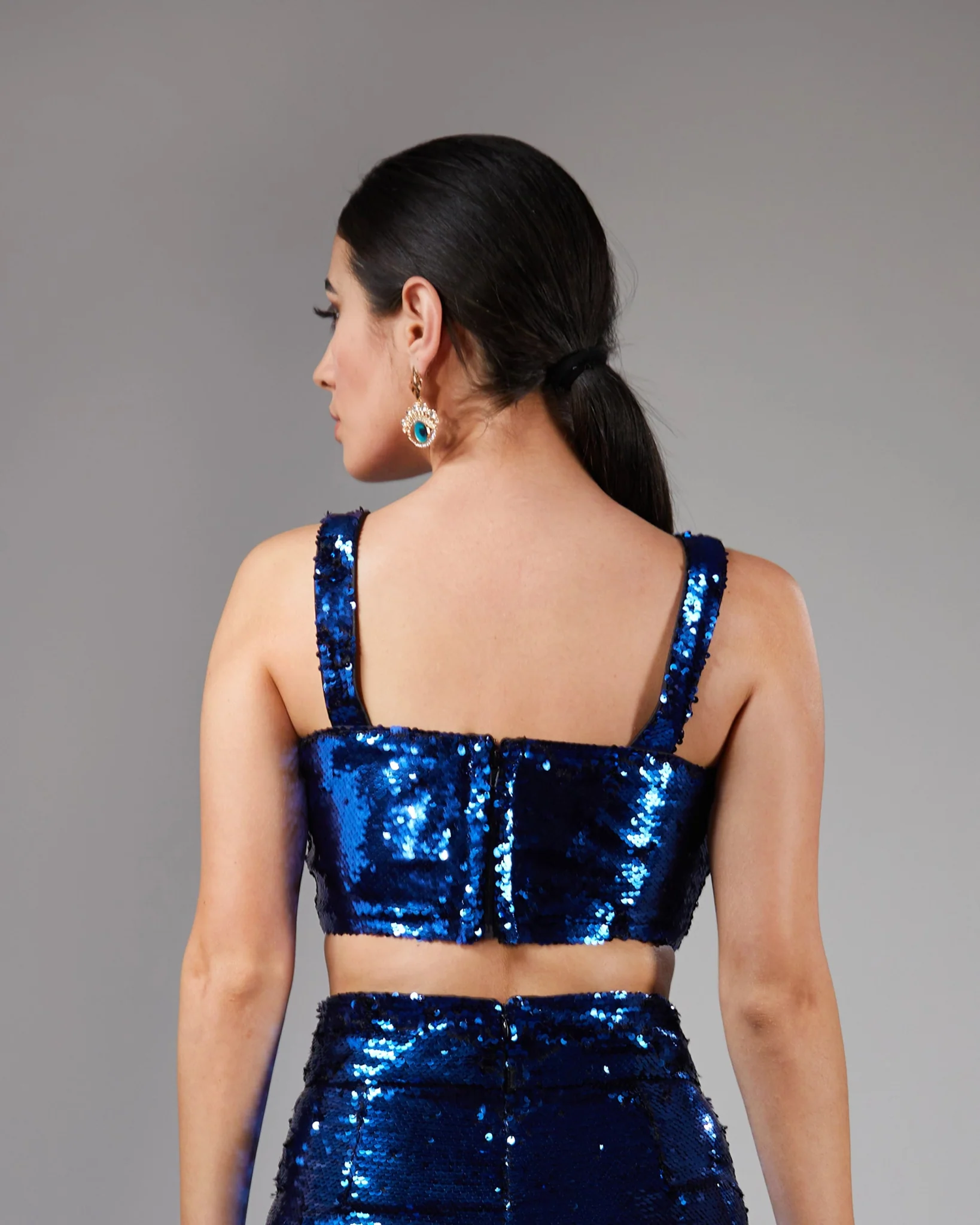 NOIR BLUE CROP TOP - Image 2