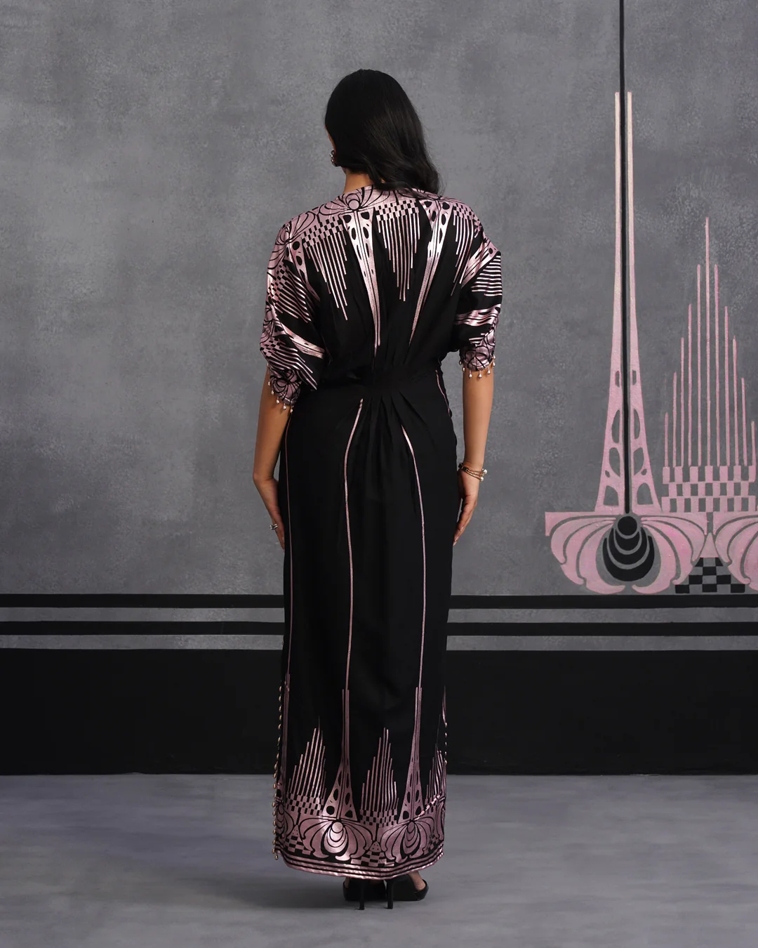 Pink Advika kaftan - Image 2