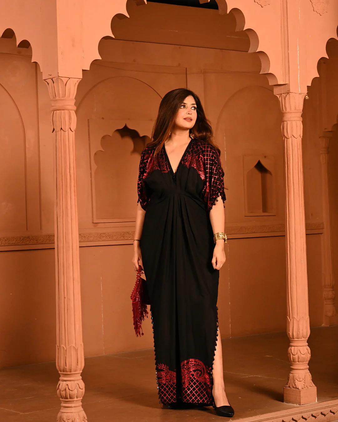 Red Hania kaftan - Image 7