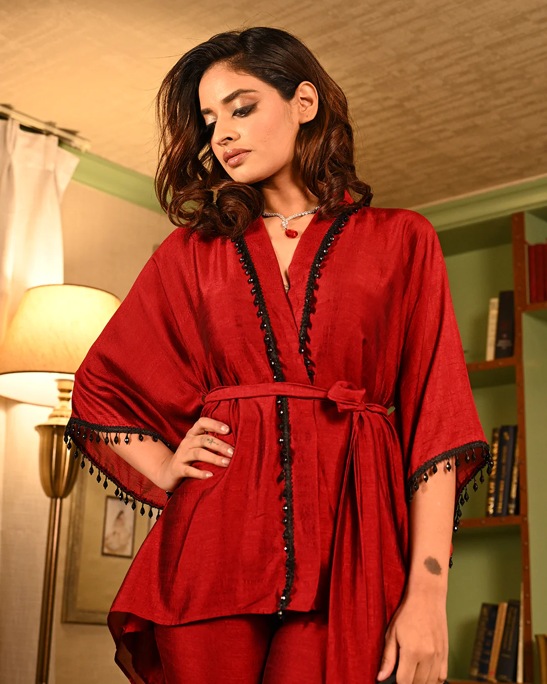 Red Kimono coord set - Image 10