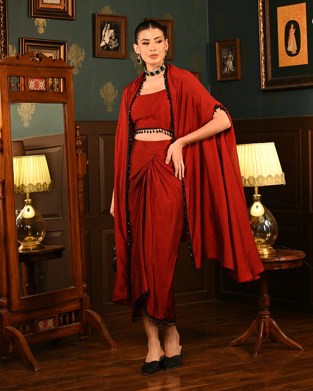Red Shrug set - Image 2