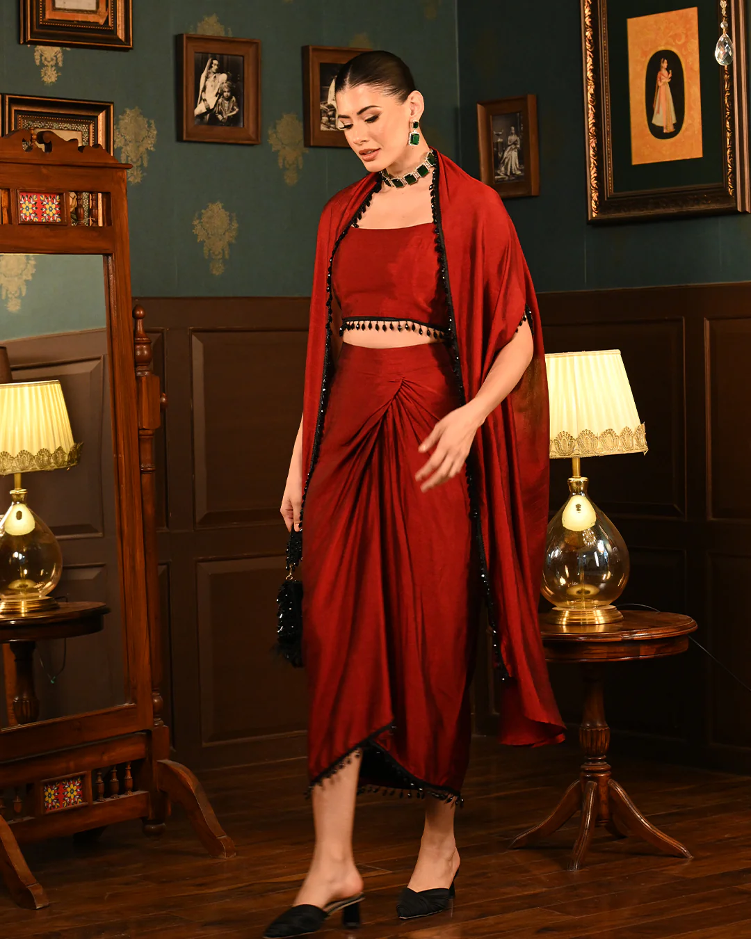 Red Shrug set - Image 5