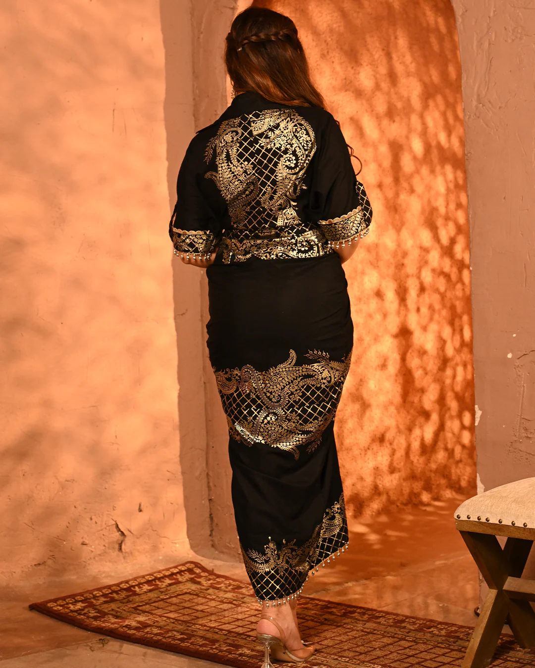 Black Safa Shirtdress - Image 4