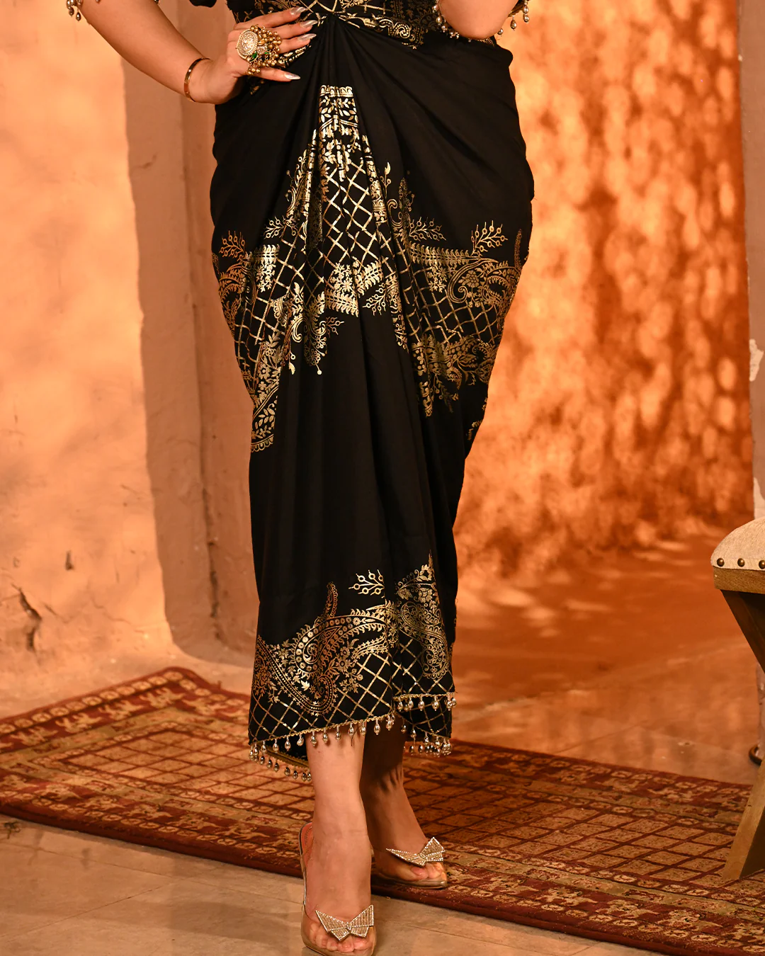 Black Safa Shirtdress - Image 6